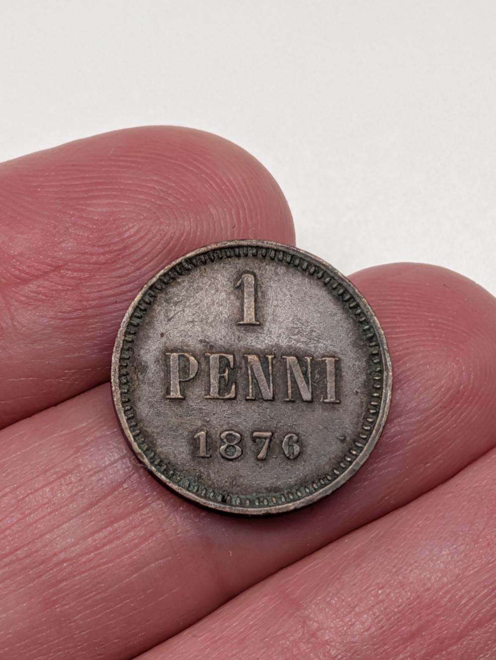 💙4/20 Finnish Coin 1 Penni 1876